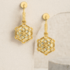 14k Gold Plated Dangle Earrings