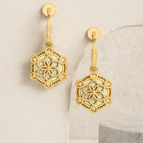 14k Gold Plated Dangle Earrings