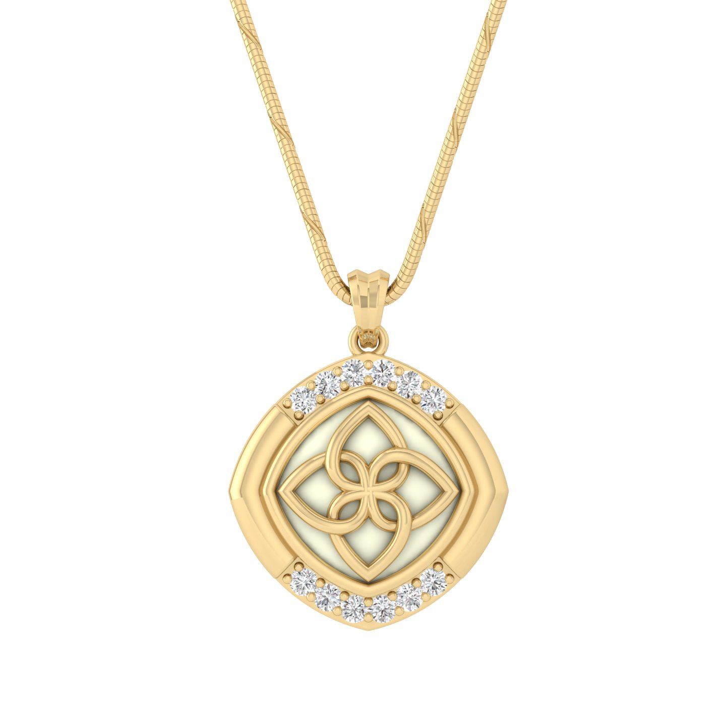 DN1729 F GOLD 14k Gold Plated Necklace
