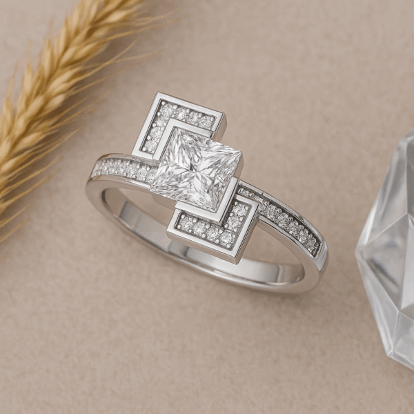 Engagement Ring 925 Sterling Silver