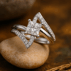 Silver Solitaire Ring