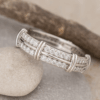 Silver Engagement Band Ring