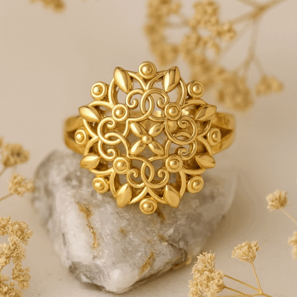 Flower Adjustable Ring for Women