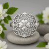 925 Sterling Silver Flower Ring