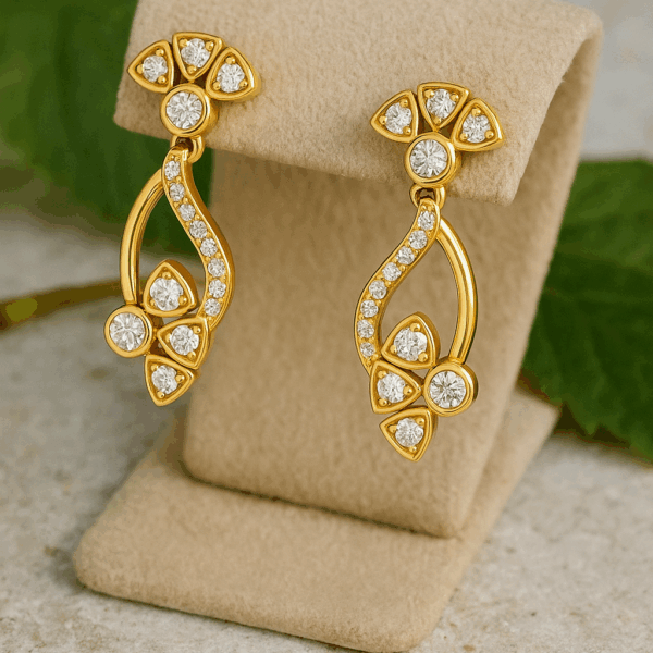 Flower Shape Dangle Earrings