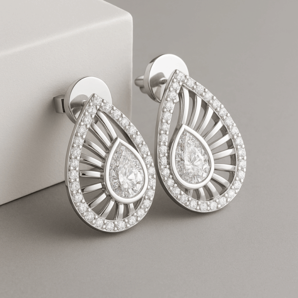 Stud Earrings 925 Sterling Silver