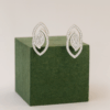 Silver Marquise Shape Stud Earrings