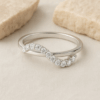 Silver Cubic Zircon Band Ring