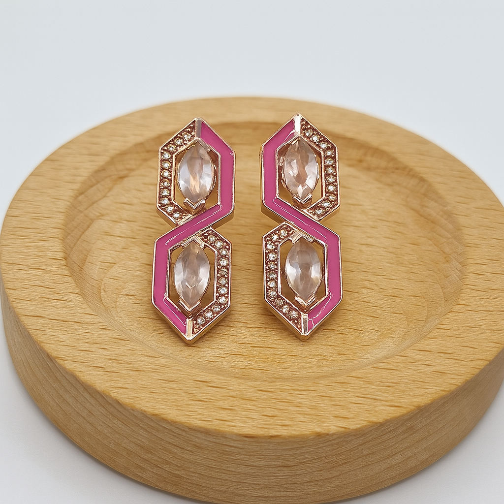 DE3418RQZ,WCZ-2 Stud Earrings 925 Silver