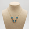 Turquoise Enamel Oval Link Necklace