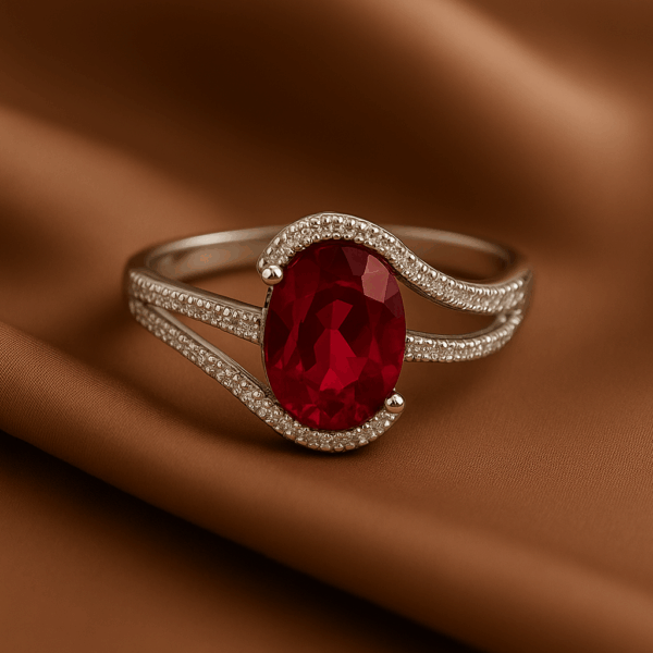 Ruby Twist Ring