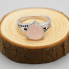 Rose Quartz Ring 925 Sterling Silver