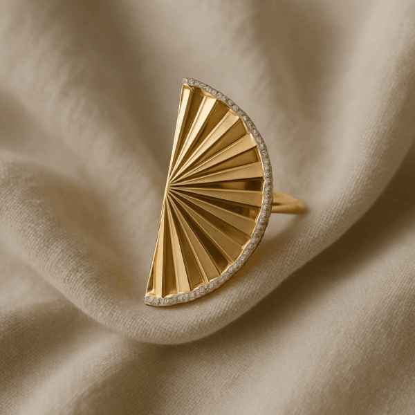 925 Sterling Silver Fan Radiance Ring